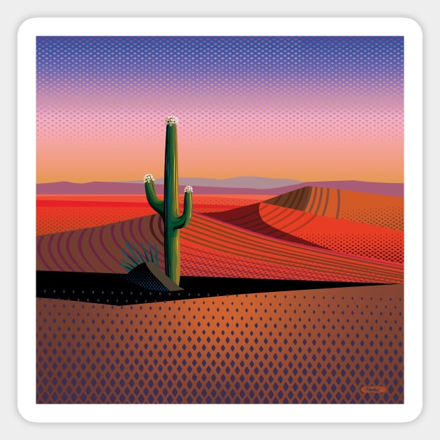 Saguaro Spiritual Sticker by charker